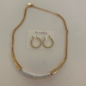 Lia Sophia necklace and earring set!